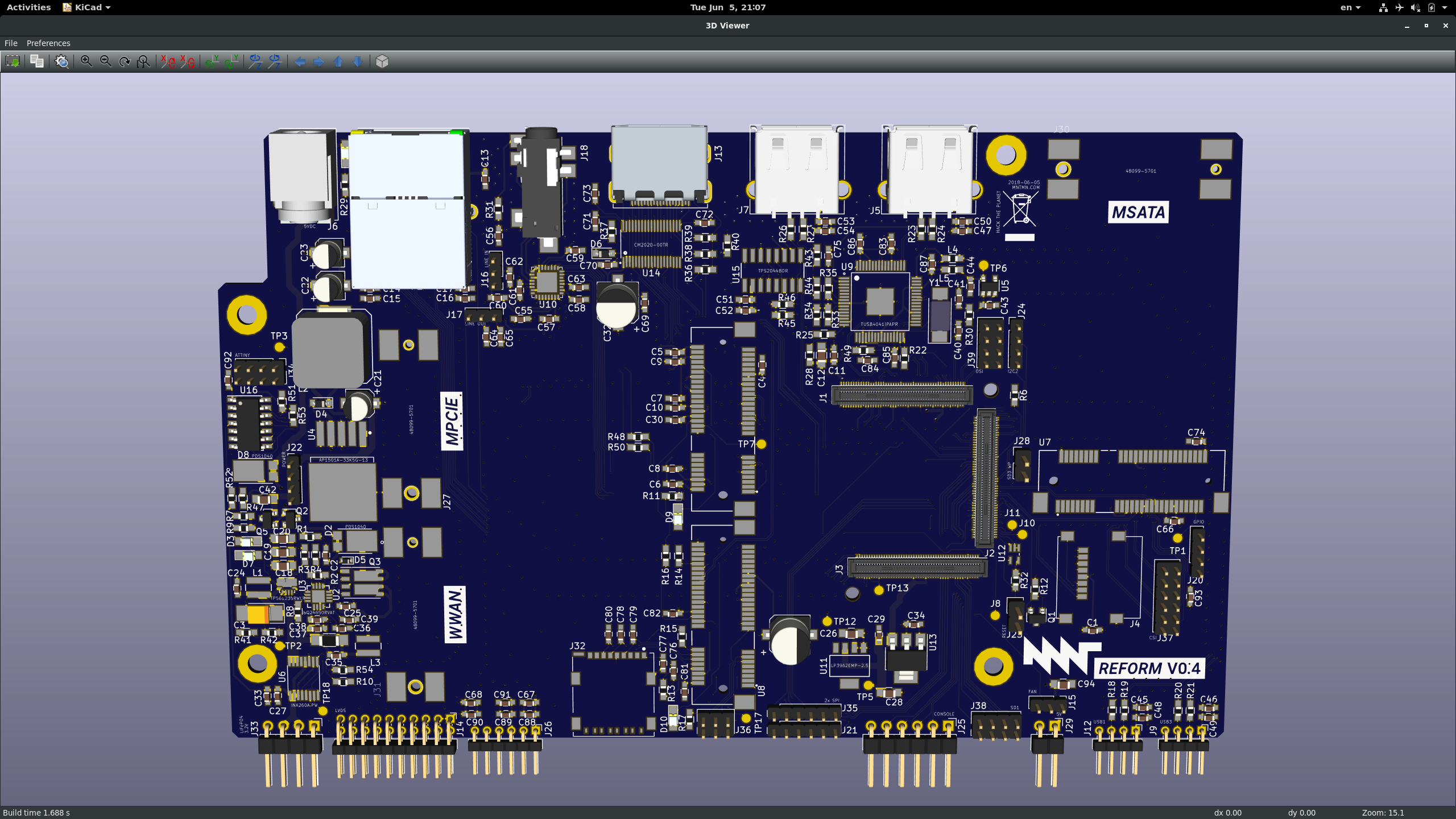 Reform 0.4 Motherboard PCB