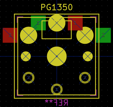 PG1350 optional socket mount, reversible